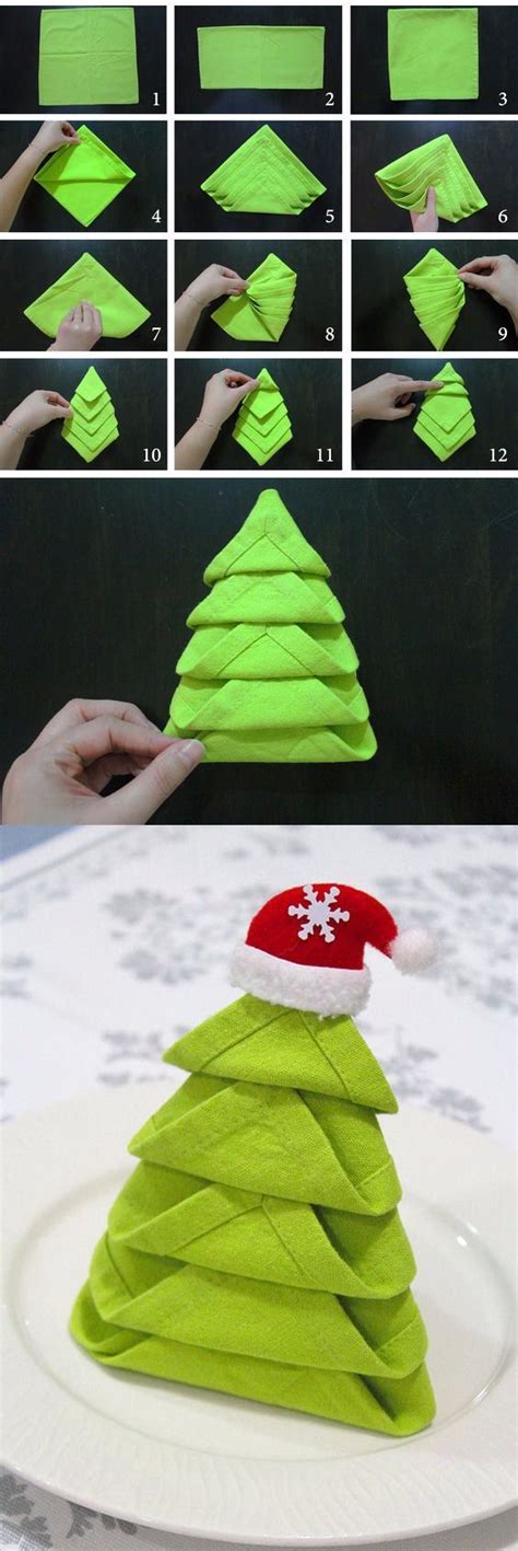 Christmas Tree Napkin Folding Pictures Photos And Images