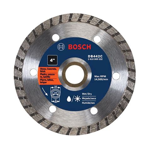 Bosch 4 In Premium Turbo Diamond Small Angle Grinder Blade For