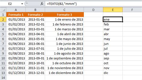 Cómo Obtener El Nombre De Mes En Excel Excel Total
