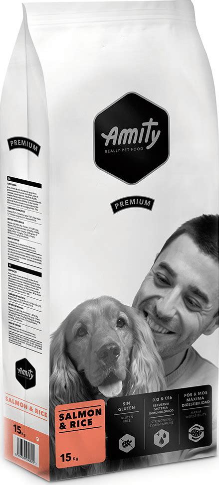 Amity Premium 15kg Ξηρά Τροφή Σκύλων χωρίς Γλουτένη με Ρύζι και Σολομό