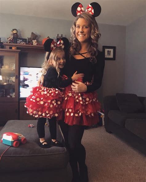 Minnie Costume In 2023 Daughter Halloween Costumes Mother Daughter