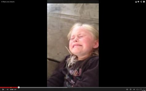 Mom Films As Crying Daughter Begs For Real Live Unicorn Video