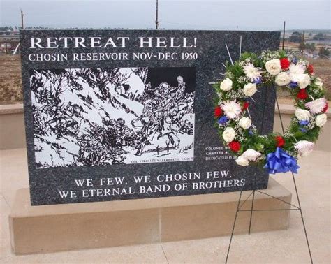 Chosin Reservoir Battle Memorial Memorial In A Formal Ceremony