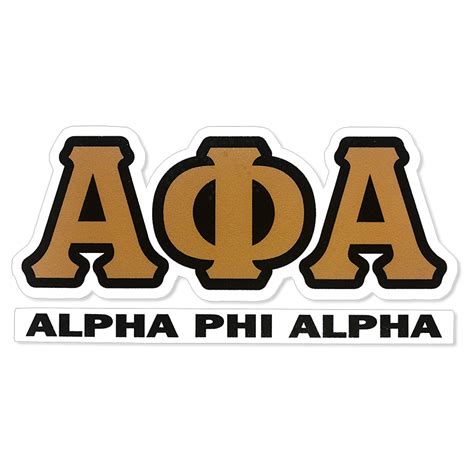 Alpha Phi Alpha Greek Letter Decal University Of Alabama Supply Store