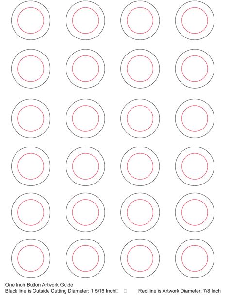 28 Images Of Printable Template 1 Inch Buttons Macaron