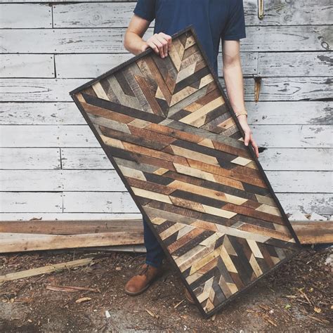 Rustic Wooden Art Design Made From Reclaimed Wood Reclaimed Wood Art
