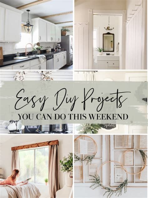 Looking For A Weekend Project These Diy Projects Are Not Only Easy