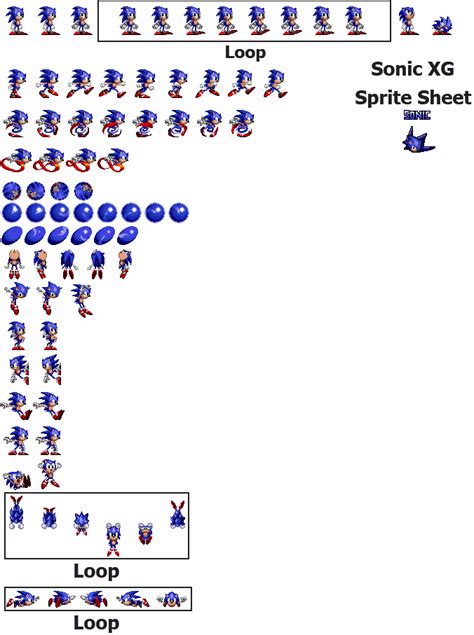 Sonic Xg Sonic Sprites