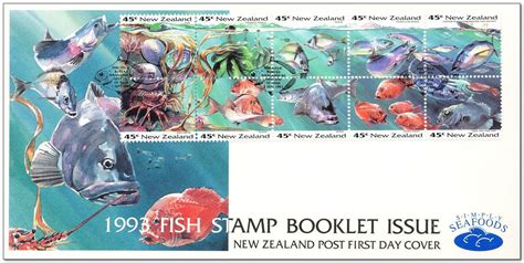 New Zealand 1993 Marine Life Stamps Of The World