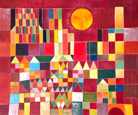 Reproduction Of Castle And Sun No 201 By Paul Klee Galerie Mont Blanc