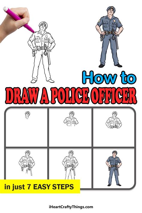 How To Draw Police Officer A Step By Step Guide Drawings Drawing