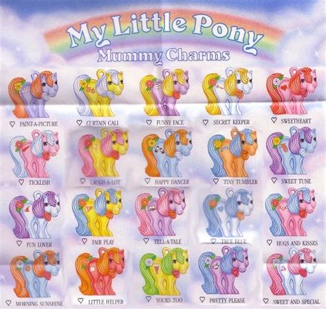 Year 6 1987 1988 Accessories Original My Little Pony My Little
