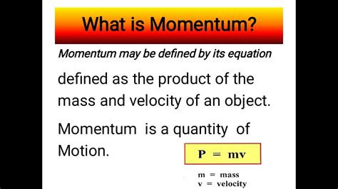 Momentum | What is Momentum| Define Momentum - YouTube