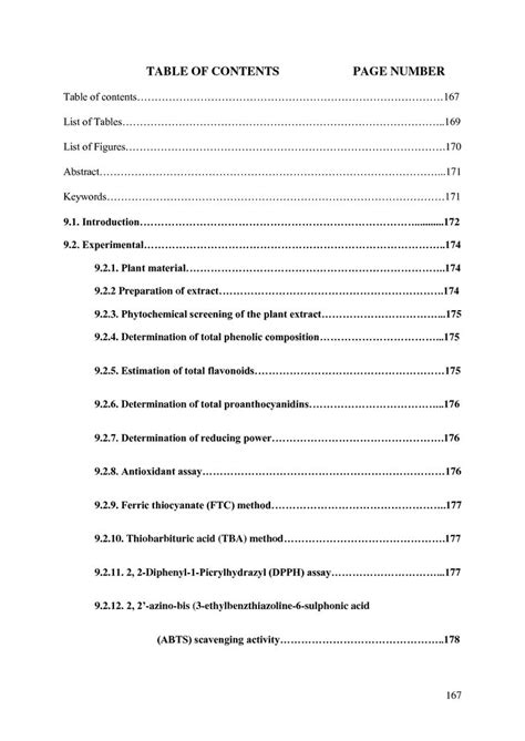 Sample Table Of Contents For Research Paper In 2020 Table Of Contents