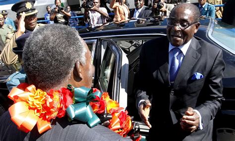 Mugabe Motorcade Hits Homeless Man And Bodyguard In Two Separate