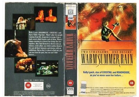 Warm Summer Rain 1989 Vhs Tape Kelly Lynch Barry Tubb Bizarre Cult