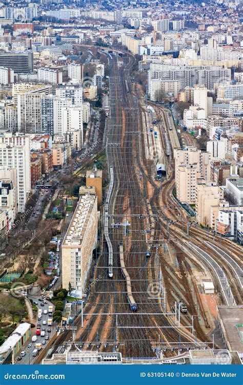 Gare Montparnasse Stock Photo Image Of Aerial Paris 63105140