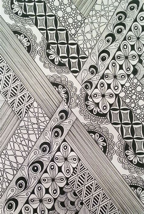 Judys Zentangle Creations Pebbles Step By Step