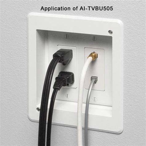 The input socket rf input is the part of the tuner. Recessed Multiple Gang TV Box for Power and Low Voltage ...