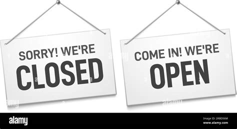 Business Open Closed Sign Shop Door Signs Boards Come In And Sorry We