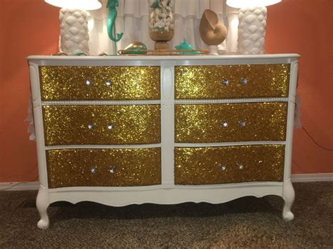 Diy Glitter Dresser Glitterdiy Glitter Home Decor Glitter Dresser