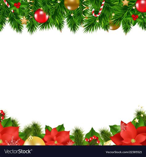 Christmas Borders With Gradient Mesh Vector Illustration Download A