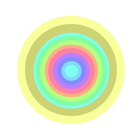 Aesthetic Circle Full Color 21532040 Png
