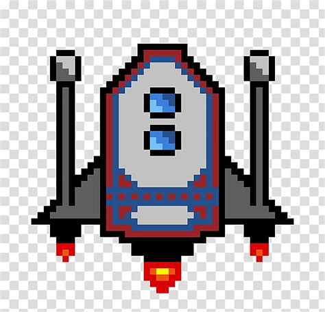 Spaceshipone Spacecraft Pixel Art Pixel Art Transparent Background Png