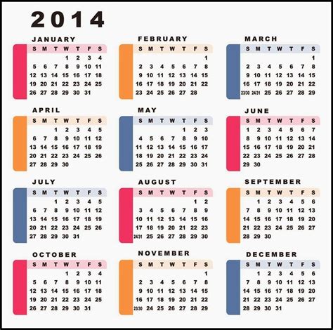 Images Of A Calendar January Through December Template Calendar Design