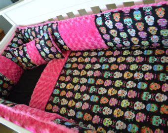 See more ideas about custom crib bedding, crib bedding, cribs. Pink Minky And Skull Crib Bedding | Skull bedding, Crib ...