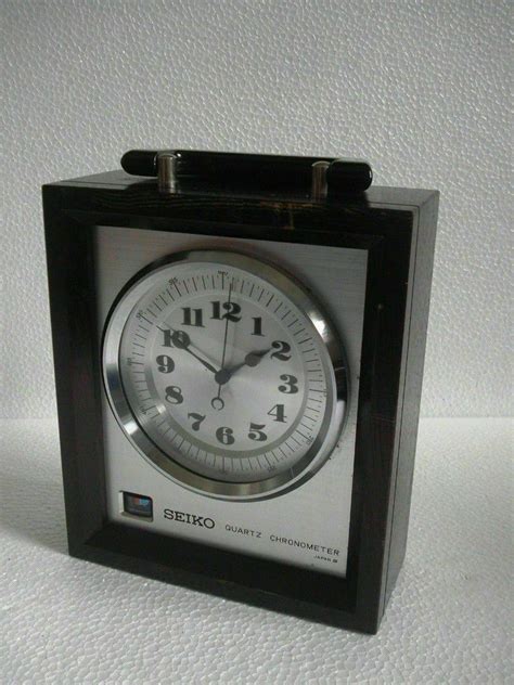 Seiko Quartz Chronometer Qm 10 Sn 3779 Marine Chronometer Clock Seiko