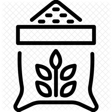 Rice Bag Icon Download In Line Style