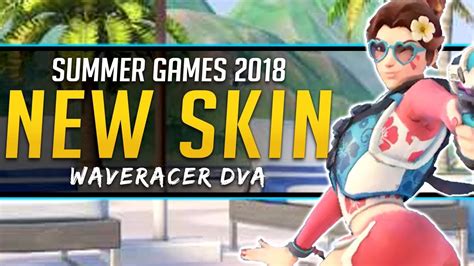 overwatch new legendary dva skin summer games 2018 youtube