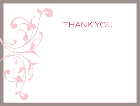 Recognize a gift or kindness with this premium thank you card template you can print yourself. Thank You Template | Business Mentor