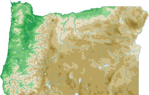 Oregon Topo Map Topographical Map