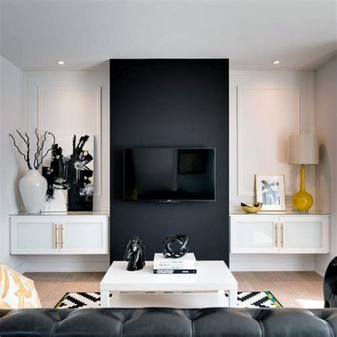 55 Tv Wall Ideas For A Stunning And Functional Home Design Black