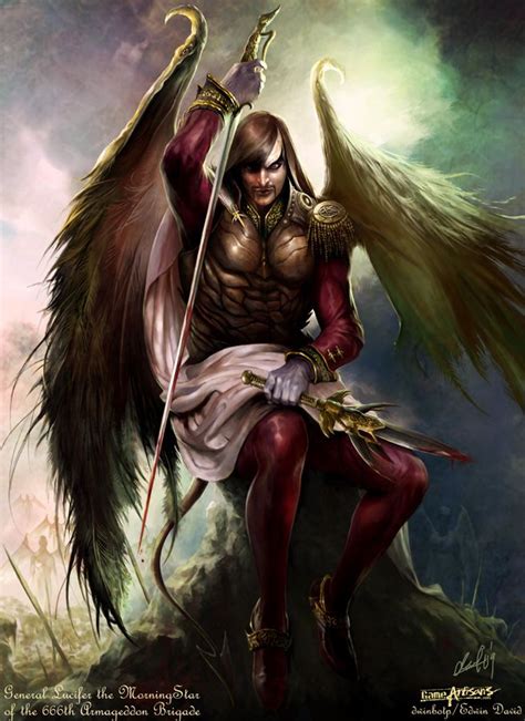 Lucifer The Morningstar By Dwinbotp On Deviantart Male Angels Angels