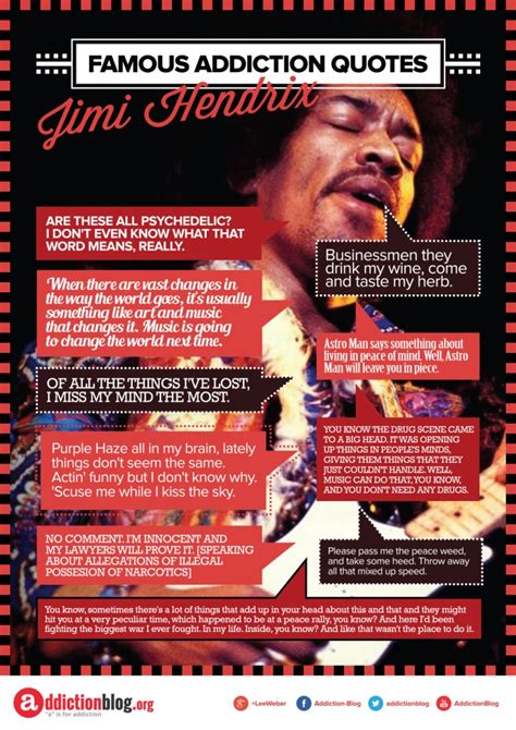 Jimi Hendrix Quotes On Drugs And Alcohol Infographic