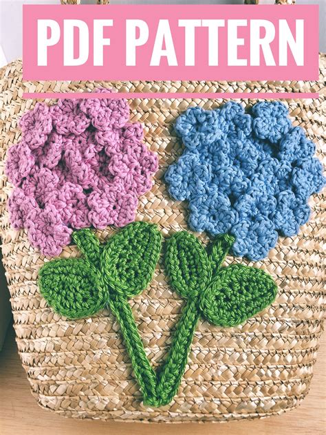 Crochet Hydrangea Pattern Crochet Flower Pattern Crochet | Etsy | Crochet flowers easy, Crochet ...