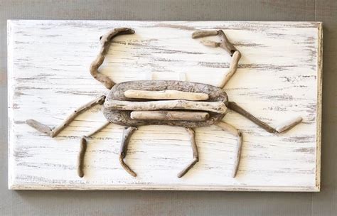 Driftwood Crab Wall Art Etsy Etsy Wall Art Driftwood Art