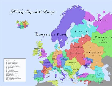 A Very Improbable Europe Alternate History Fantasy Map Generator