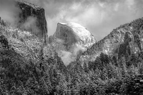 Large Yosemite Mountain Print Yosemite Black And White Photo Etsy