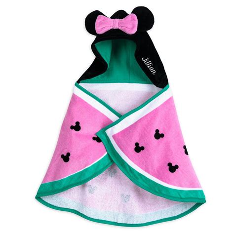 Minnie Mouse Hooded Swim Towel For Baby Personalized Swim Towel