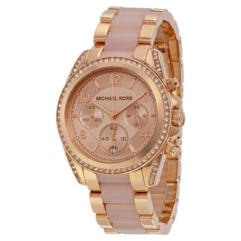 Browse mvmt's selection of elegant rose gold watches for men and women. Michael Kors Blair Chronograph Rose Dial Rose Gold-tone ...