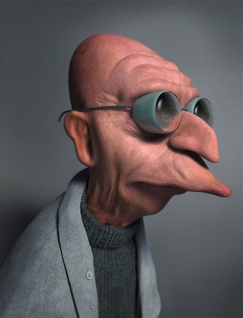 Professor Farnsworth 3d By Miguel Miranda Favorite Cartoon Character