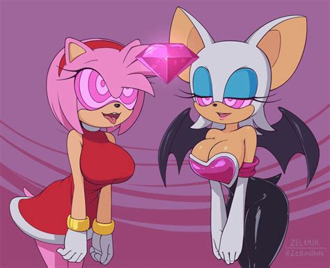 Rule 34 2girls Alternate Breast Size Amy Rose Animated