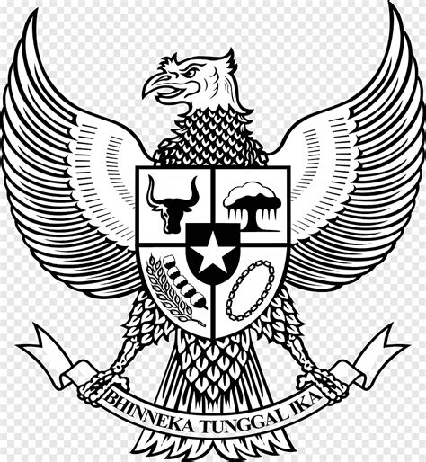 Emblema Nacional Da Indonésia Pancasila Garuda Símbolo Símbolo