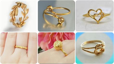 Gold Ring Designs Without Stones For Female Latest Designs Of Gold Rings For Women 💍 Youtube