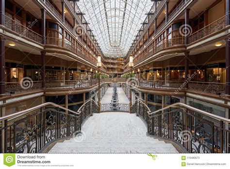 The Old Arcade In Downtown Cleveland Editorial Stock Photo Image Of
