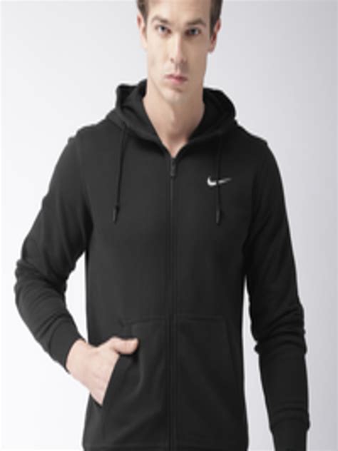 Buy Nike Men Black Solid As Classic Fz Ft Hooded Sweatshirt
